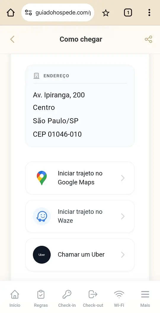 Uber Waze Maps buttons